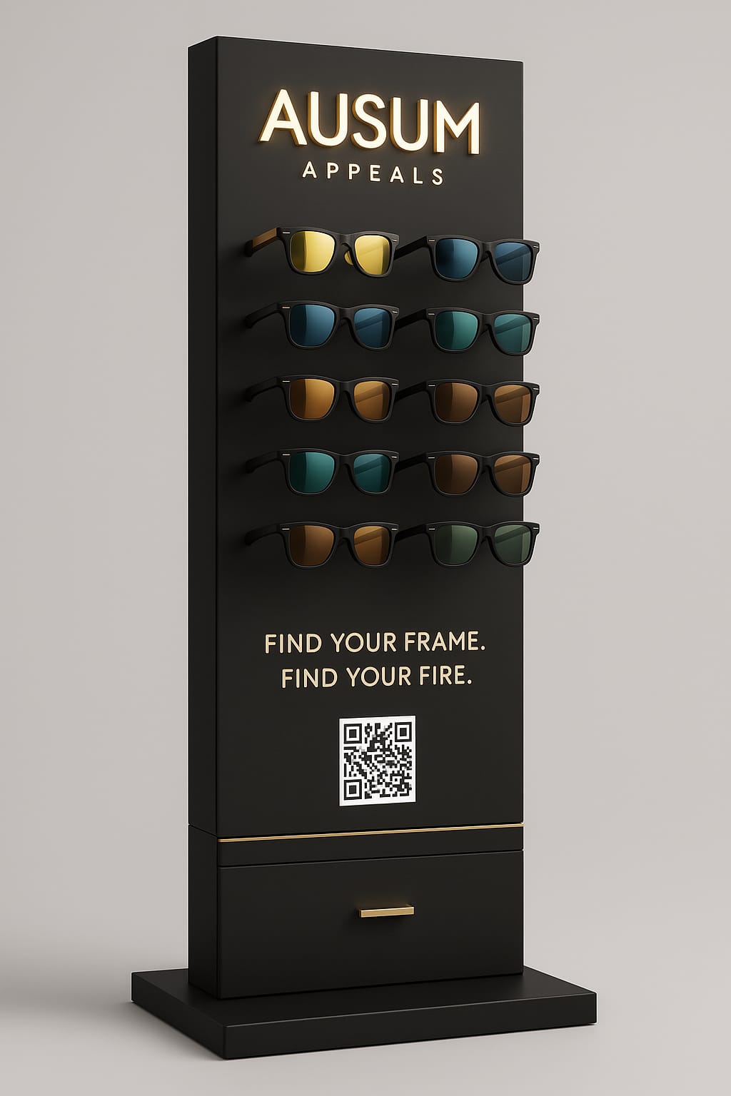 ausum appeals eyewear stand